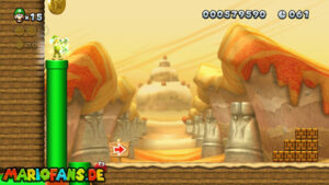 Layer-Cake Desert — New Super Luigi U walkthrough screenshot