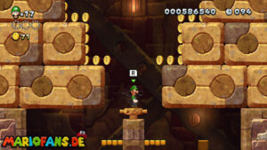 Layer-Cake Desert — New Super Luigi U walkthrough screenshot
