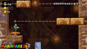 Layer-Cake Desert — New Super Luigi U walkthrough screenshot