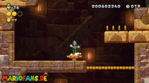 Layer-Cake Desert — New Super Luigi U walkthrough screenshot