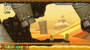 Layer-Cake Desert — New Super Luigi U walkthrough screenshot