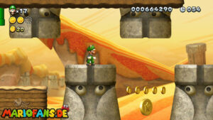 Layer-Cake Desert — New Super Luigi U walkthrough screenshot