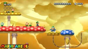 Layer-Cake Desert — New Super Luigi U walkthrough screenshot