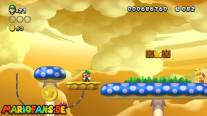 Layer-Cake Desert — New Super Luigi U walkthrough screenshot