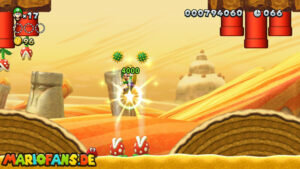 Layer-Cake Desert — New Super Luigi U walkthrough screenshot