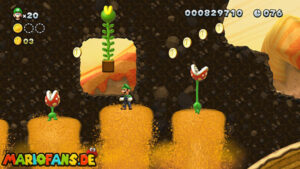 Layer-Cake Desert — New Super Luigi U walkthrough screenshot