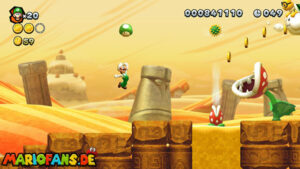 Layer-Cake Desert — New Super Luigi U walkthrough screenshot