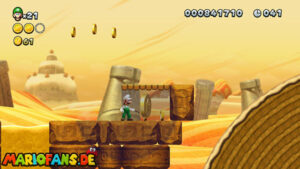 Layer-Cake Desert — New Super Luigi U walkthrough screenshot
