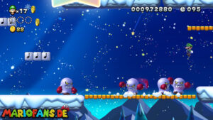 Frosted Glacier — New Super Luigi U walkthrough screenshot