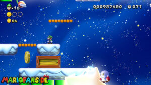Frosted Glacier — New Super Luigi U walkthrough screenshot
