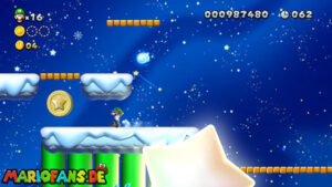 Frosted Glacier — New Super Luigi U walkthrough screenshot