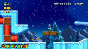Frosted Glacier — New Super Luigi U walkthrough screenshot