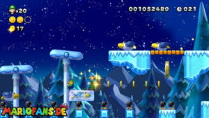 Frosted Glacier — New Super Luigi U walkthrough screenshot