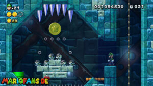Frosted Glacier — New Super Luigi U walkthrough screenshot