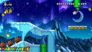 Frosted Glacier — New Super Luigi U walkthrough screenshot