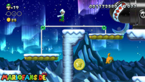 Frosted Glacier — New Super Luigi U walkthrough screenshot