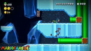 Frosted Glacier — New Super Luigi U walkthrough screenshot