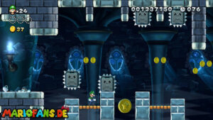 Frosted Glacier — New Super Luigi U walkthrough screenshot