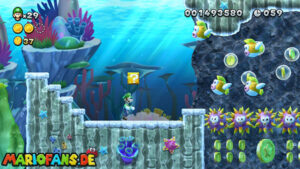 Sparkling Waters — New Super Luigi U walkthrough screenshot