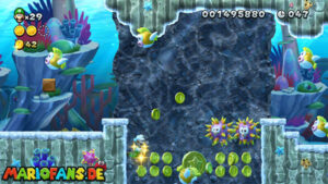 Sparkling Waters — New Super Luigi U walkthrough screenshot