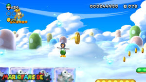 Meringue Clouds — New Super Luigi U walkthrough screenshot