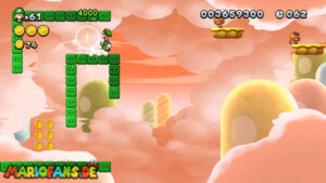 Meringue Clouds — New Super Luigi U walkthrough screenshot