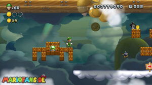 Meringue Clouds — New Super Luigi U walkthrough screenshot