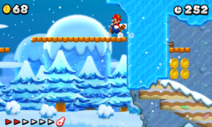 World 4 — New Super Mario Bros. 2 walkthrough screenshot