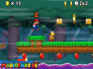 World 4 — New Super Mario Bros. walkthrough screenshot