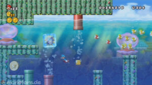 World 1 — New Super Mario Bros. Wii walkthrough screenshot