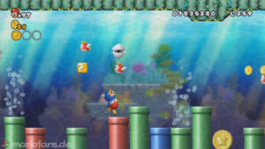 World 4 — New Super Mario Bros. Wii walkthrough screenshot