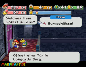 Chapter 1: Castle and Dragon — Paper Mario: The Thousand-Year Door walkthrough screenshot