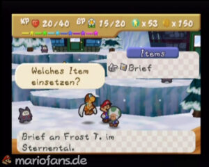 Starborn Valley and Shiver Mountain — Paper Mario walkthrough screenshot