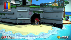 Bloo Bay Beach — Paper Mario: Color Splash walkthrough screenshot