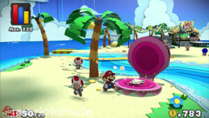 Bloo Bay Beach — Paper Mario: Color Splash walkthrough screenshot
