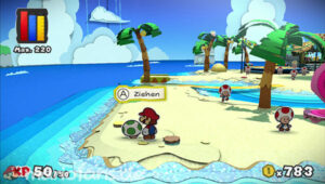 Bloo Bay Beach — Paper Mario: Color Splash walkthrough screenshot
