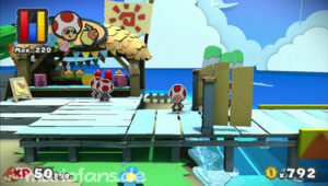 Bloo Bay Beach — Paper Mario: Color Splash walkthrough screenshot