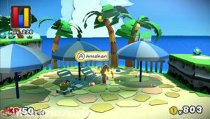Bloo Bay Beach — Paper Mario: Color Splash walkthrough screenshot