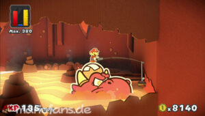 Redpepper Volcano — Paper Mario: Color Splash walkthrough screenshot