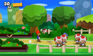 World 1-1: Warm Fuzzy Plains — Paper Mario: Sticker Star walkthrough screenshot