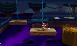 World 3-9: Gauntlet Pond — Paper Mario: Sticker Star walkthrough screenshot