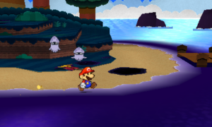 World 3-12: Whitecap Beach — Paper Mario: Sticker Star walkthrough screenshot