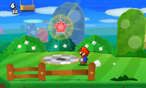 World 1-1: Warm Fuzzy Plains — Paper Mario: Sticker Star walkthrough screenshot