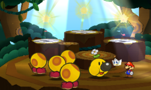 World 3-12: Whitecap Beach — Paper Mario: Sticker Star walkthrough screenshot
