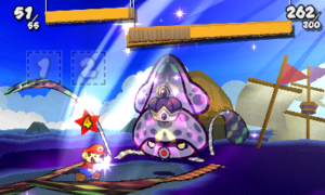 World 3-12: Whitecap Beach — Paper Mario: Sticker Star walkthrough screenshot