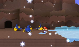World 4-1: Snow Rise — Paper Mario: Sticker Star walkthrough screenshot
