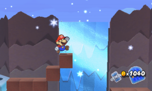 World 4-2: Ice Flow — Paper Mario: Sticker Star walkthrough screenshot