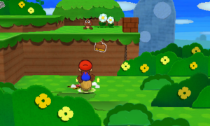 World 1-2: Bouquet Gardens — Paper Mario: Sticker Star walkthrough screenshot
