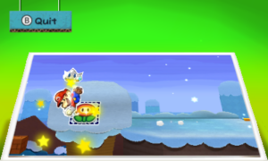 World 4-1: Snow Rise — Paper Mario: Sticker Star walkthrough screenshot