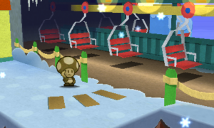 World 4-5: Whiteout Valley — Paper Mario: Sticker Star walkthrough screenshot